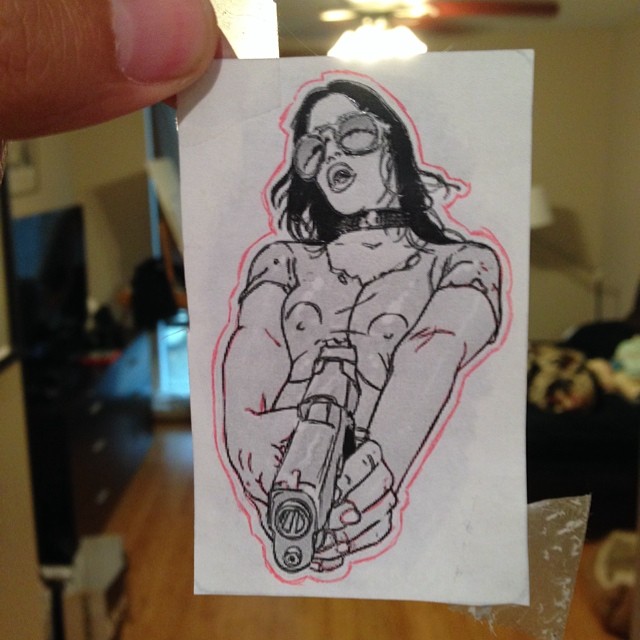 girl with gun